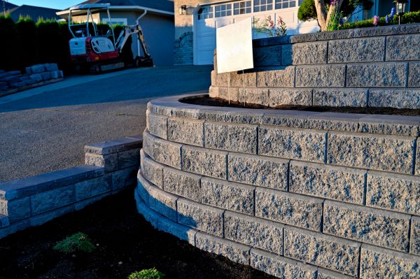 Stone Retaining Wall Repair in Gig Harbor